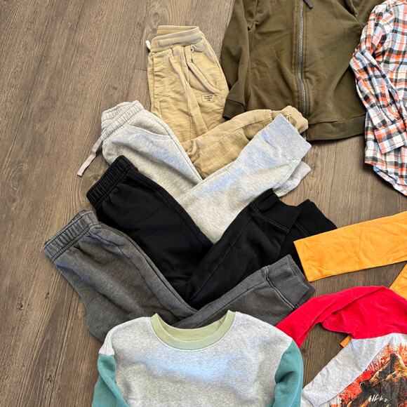 Toddler Little Boy Fall Winter Outfit Set 5T Clothing Lot of 14 Top Pant Jacket - Picture 7 of 7